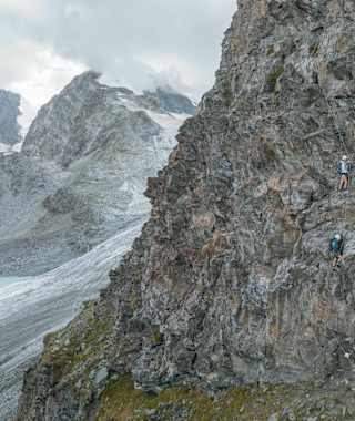 Der neue Klettersteig Britannia im Wallis