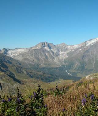 Blick vom Silberpfenning auf den Hohen Sonnblick