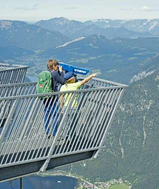 Blick hinunter durch das Fernrohr bei den »5 Fingers«.