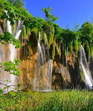 Wasserfall an den Plitvicer Seen