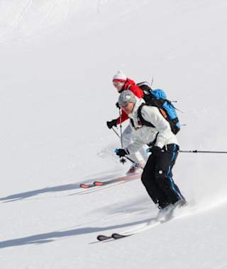 Abfahrt von der Kromer Scharte