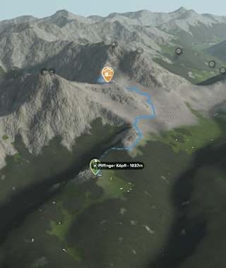 Übersicht Wanderung zur Kuhleitenhütte