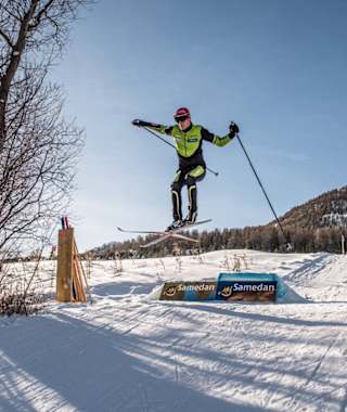 Im Langlauf Cross Park Samedan.