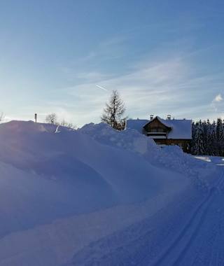 Entlang der Rittisloipe gibt es immer wieder nette Einkehrmöglichkeiten