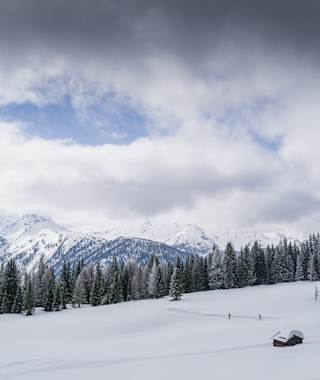 Weitläufig die Höhenloipe am Dorfberg in Osttirol