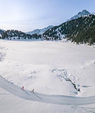 Obersee Loipe am Staller Sattel im Defereggental in Osttirol