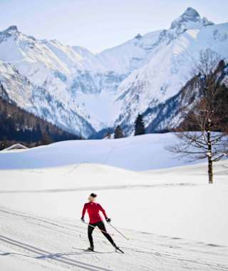 So schön kann Langlaufen in Oberstdorf sein.