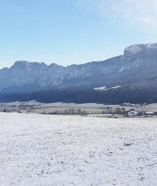 Ausblick auf St. Lorenz im Winter