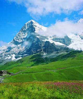 Blick auf die Kleine Scheidegg