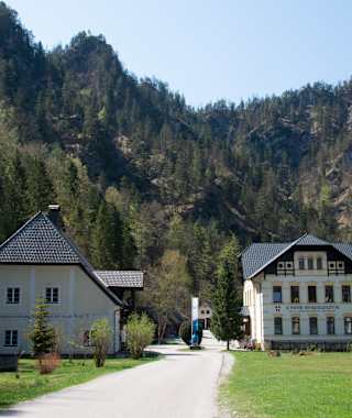 Startpunkt hinter dem Hotel Bergkristall