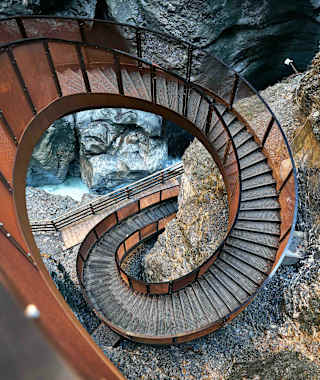 Die „Helix“ in der Liechtensteinklamm