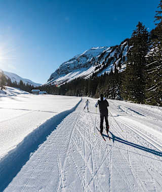 Langlaufen auf den Spuren vonWeltcup-Langläuferin Nathalie von Siebenthal