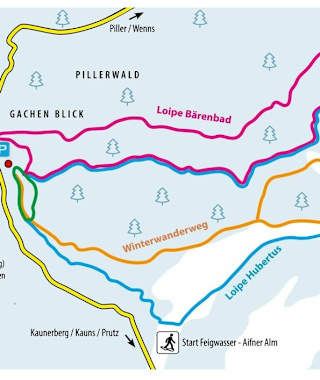 Mehrere Loipen haben ihren Ausgangspunkt beim Naturparkhaus.