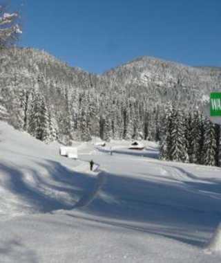Herrliches, sonniges Winterwandergebiet - die Blaa Alm