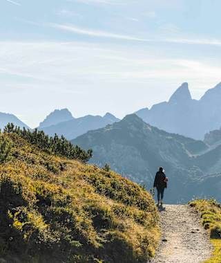 Der Zustieg zum Einstieg des Klettersteiges ist einfach.