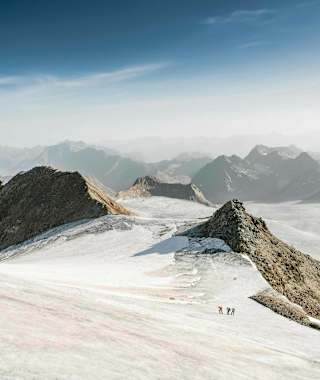 Die Ötztaler Alpen weisen noch immer die größten Gletscher der Ostalpen auf.