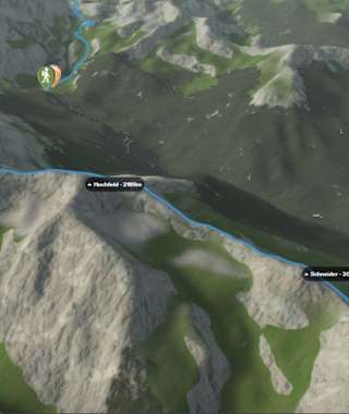 3-D-Ansicht der Wanderung Lungauer und Steirische Kalkspitze - Giglachseen - Hochwurzen