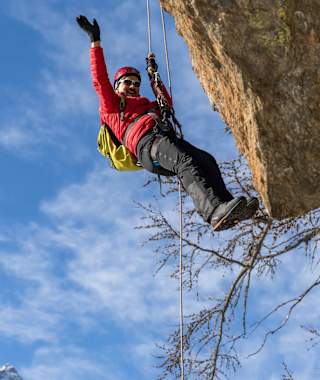 Luftig - der Mini-Klettersteig Saas-Grund im Wallis