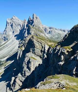 Die Geislergruppe mit der Mittagsscharte