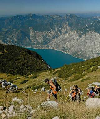 Abstieg vom Monte Baldo
