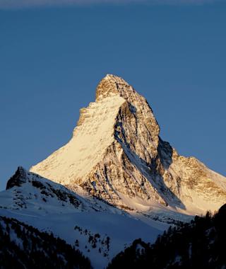 Das erste Tageslicht am Matterhorn