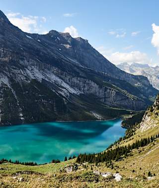 Blick auf den Oeschinensee