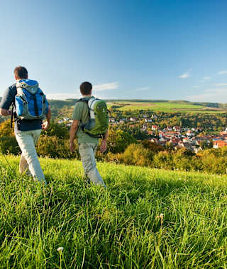 Kurz vor dem Ziel, der Blick auf Obermoschel