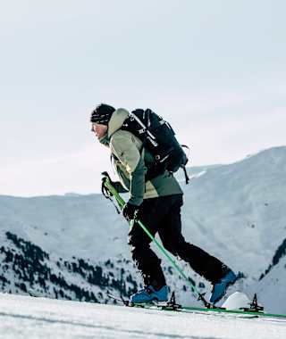 In Hochfügen sind viele aussichtsreiche Pistenskitouren möglich.