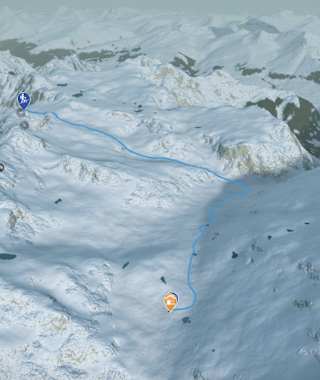 Übersicht Tour Piz Cristanas