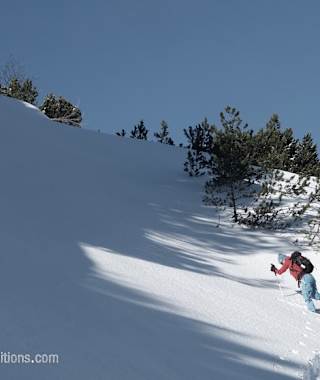 Steiler Anstieg zu Beginn