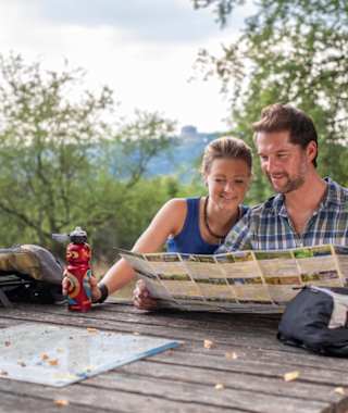 Schöne Rastplätze am Jurasteig findet man viele.