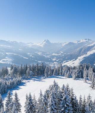 Ausblick vom Rauhen Kopf im Brixental