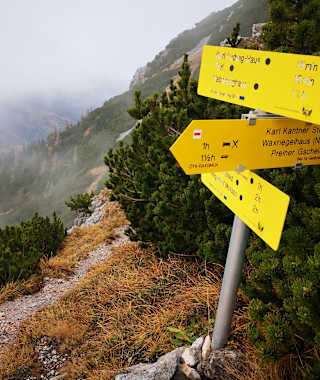 Kreuzung Raxenmäuersteig - Kantnersteig