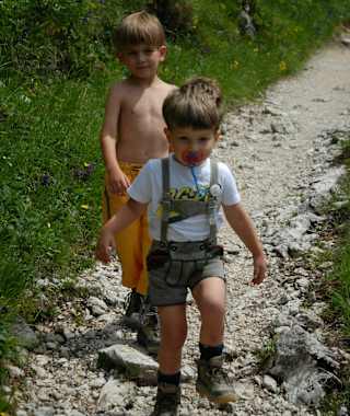 Aufstieg zur Fonda Savio Hütte