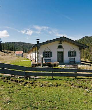Die idyllische Luitpolder Alm.