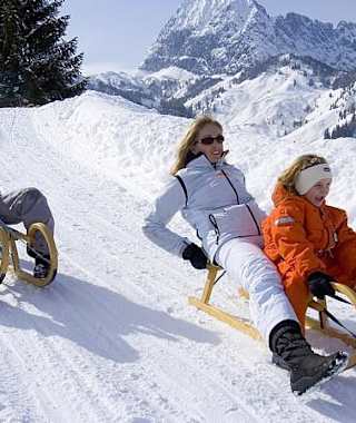 Rodelspaß im Lechtal