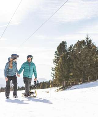 Rodelbahn ab der Mittelstation der Rittner Horn Bergbahn bis nach Pemmern.