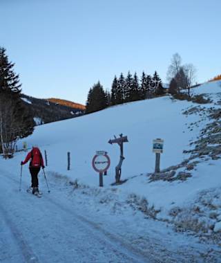Am Beginn der Tour kurz nach dem Parkplatz