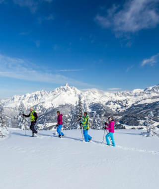 Auch Schneeschuhwanderer fühlen sich am Rossbrand sehr wohl.