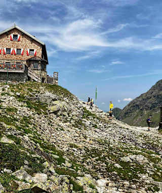 Die St. Pöltner Hütte im Nationalpark Hohe Tauern.