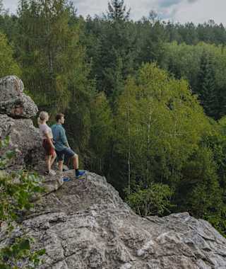 Aussicht vom grossen Teufelsfelsen