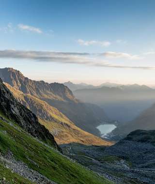 Saarbrücker Hütte Blick auf den Kopssee