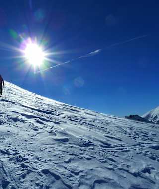 Anstieg auf den Saxner