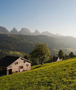 Blick auf die sieben Churfirsten