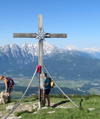 Der Gipfel des Schlenken (1.648 m) im Salzkammergut