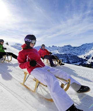 Schlittelaction am Zigerboden