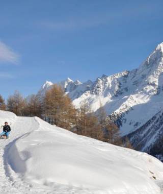 Schlittelweg Lauchernalp - Kippel