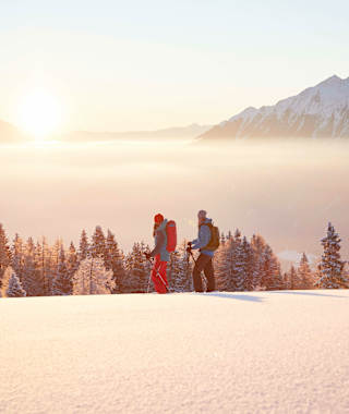 Winter- oder Schneeschuhwandern am Simmering