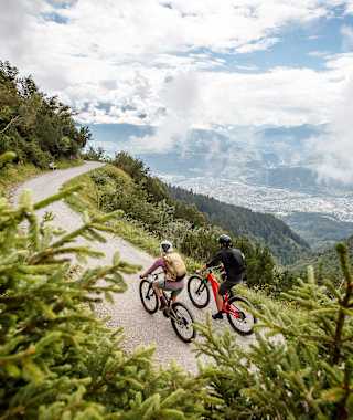 Mit dem Bike auf der Nordkette