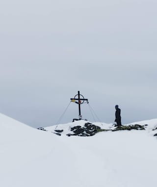 Das Gipfelkreuz der Grafenspitze